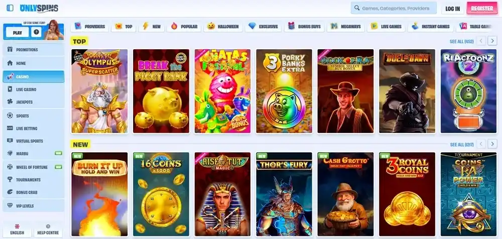 OnlySpins casino review section 6